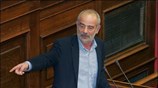 Ο πρόεδρος της Κ.Ο. του ΣΥΡΙΖΑ Αλέκος Αλαβάνος, σε επίκαιρη ερώτησή του ...