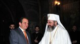 Ο πρωθυπουργός Κώστας Καραμανλής συναντήθηκε με τον Πατριάρχη Ρουμανίας Δανιήλ στο Βουκουρέστι. ...