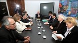 Ο πρόεδρος του ΠΑΣΟΚ Γιώργος Παπανδρέου συναντήθηκε σήμερα με βουλευτές του κινήματος ...