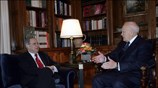 Ο Πρόεδρος της Δημοκρατίας Κάρολος Παπούλιας συναντήθηκε σήμερα με τον υποψήφιο για ...