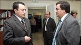 Ο υπουργός Παιδείας Ευριπίδης Στυλιανίδης (Α) συνομιλεί με τον Γ.Γ. Νέας Γενιάς ...