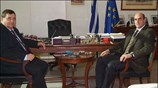 Ο υπουργός Εμπορικής Ναυτιλίας Γιώργος Βουλγαράκης συναντήθηκε σήμερα με τον πρόεδρο του ...
