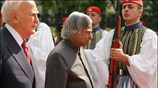 26/04: Ο Πρόεδρος της Δημοκρατίας Κ. Παπούλιας συναντήθηκε με τον Ινδό ομόλογό ...