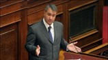 Ο γενικός εισηγητής   του ΛΑΟΣ Μάκης Βορίδης κατά την ομιλία ...