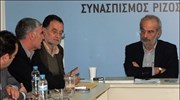 Ο πρόεδρος του ΣΥΡΙΖΑ Αλέκος Αλαβάνος συναντήθηκε σήμερα με την Ομοσπονδία Σωματείων ...