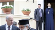 Ο πρόεδρος του ΠΑΣΟΚ Γιώργος Παπανδρέου, επισκέφθηκε σήμερα το μεσημέρι τον Αρχιεπίσκοπο ...