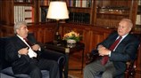 Τον Πρόεδρο της Δημοκρατίας Κάρολο Παπούλια επισκέφθηκε ο πρόεδρος της Κυπριακής Βουλής ...