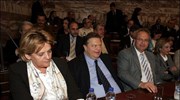 Ο Ευάγγελος Βενιζέλος παρακολουθεί τη συνεδρίαση της Ολομέλειας της Κοινοβουλευτικής Ομάδας του ...