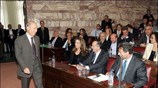 Ο πρώην πρόεδρος του ΠΑΣΟΚ Κώστας Σημίτης φθάνει στη συνεδρίαση της Κοινοβουλευτικής ...