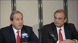 Ο υπουργός Οικονομίας και Οικονομικών Γιώργος Αλογοσκούφης μίλησε στα ΜΜΕ μετά την ...