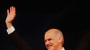 Ο πρόεδρος του ΠΑΣΟΚ Γιώργος Παπανδρέου κατά την διάρκεια της χθεσινής ομιλίας ...