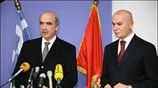 Ο υπουργός Eθνικής Αμυνας Βαγγέλης Μεϊμαράκης (αριστερά) με τον ομόλογό του, του ...