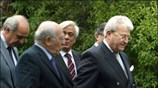 Ο ΥΕΘΑ Βαγγέλης Μεϊμαράκης, ο ΥΠΕΧΩΔΕ Γιώργος Σουφλιάς, ο ΥΠΕΣΔΔΑ Προκόπης Παυλόπουλος ...