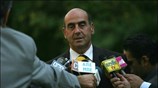 Ο υπουργός Εμπορικής Ναυτιλίας, Αιγαίου και Νησιωτικής Πολιτικής Γιώργος Βουλγαράκης κάνει δηλώσεις ...
