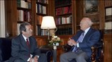 Ο Πρόεδρος της Δημοκρατίας Κάρολος Παούλιας συναντήθηκε με τον δήμαρχο της Πάτρας ...