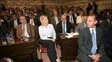 Η βουλευτής Νατάσσα Ράγιου στη συνεδρίαση της Κοινοβουλευτικής Ομάδας της ΝΔ. ...