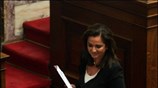 Η υπουργός Εξωτερικών Ντόρα Μπακογιάννη υπεραμύνθηκε των κυβερνητικών χειρισμών στην εξωτερική πολιτική ...