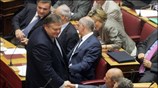 Ο πρόεδρος του ΠΑΣΟΚ Γιώργος Παπανδρέου, ο πρώην πρωθυπουργός Κώστας Σημίτης και ...
