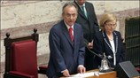 Ο κ. Δημήτρης Σιούφας εξελέγη νέος πρόεδρος της Βουλής λαμβάνοντας 158 ψήφους, ...