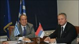 Ο υπουργός Οικονομίας και Οικονομικών Γιώργος Αλογοσκούφης συναντήθηκε σήμερα με τον υπουργό ...