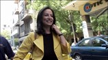 Η ¶ννα Διαμαντοπούλου φτάνει στα γραφεία του κόμματος, για τη συνεδρίαση του ...