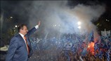Ο πρωθυπουργός και πρόεδρος της Νέας Δημοκρατίας Κώστας Καραμανλής μίλησε χθες σε ...