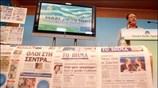 Ο Κώστας Λαλιώτης παρουσιάζει τον Δ΄ θεματικό κύκλο των τηλεοπτικών μηνυμάτων του ...