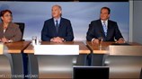 Ο πρωθυπουργός και πρόεδρος της Nέας Δημοκρατίας Κώστας Καραμανλής, ο πρόεδρος του ...