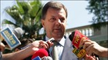 Ο Παναγιώτης Χηνοφώτης, υποψήφιος του ψηφοδέλτιου Επικρατείας της ΝΔ, κάνει δηλώσεις στους ...