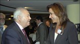 Η Υπουργός Εξωτερικών Ντόρα Μπακογιάννη συνομιλεί με τον Ισπανό ομόλογο της Μιγκέλ ...