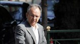 Ο υπουργός Ανάπτυξης Δημήτρης Σιούφας φθάνει στο Μέγαρο Μαξίμου οπού πραγματοποιήθηκε σύσκεψη ...