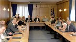 Ο πρωθυπουργός Κώστας Καραμανλής επισκέφθηκε το Υπουργείο Αγροτικής Ανάπτυξης και πήρε μέρος ...