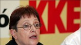 Η γ.γ. του ΚΚΕ Αλέκα Παπαρήγα έδωσε συνέντευξη Τύπου για τις εκλογές. ...