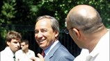 Ο υπουργός Οικονομίας και Οικονομικών Γιώργος Αλογοσκούφης κατά την έξοδο του από ...