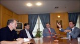 Ο υπουργός Μεταφορών και Επικοινωνιών Μιχάλης Λιάπης συναντήθηκε με το νέο συμβούλιο ...
