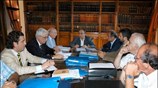 Ο υπουργός Ανάπτυξης Δημήτρης Σιούφας κατά την επίσκεψή του στο Αστεροσκοπείο Αθηνών. ...
