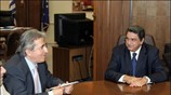 Ο υπουργός Απασχόλησης Βασίλης Μαγγίνας συναντήθηκε σήμερα με αντιπροσωπεία της ΓΣΕΕ. ...