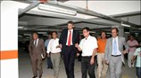 Ο Δήμαρχος Πειραιά Παναγιώτης Φασούλας στα εγκαίνια πάρκινγκ του Δήμου Πειραιά στην ...