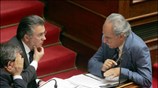 Ο υπουργός Επικρατείας Θοδωρής Ρουσόπουλος και ο Βουλευτής του ΠΑΣΟΚ Τηλέμαχος Χυτήρης, ...