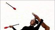 Η ¶ννα Μπεσόνοβα, από την Ουκρανία, εκτελεί το πρόγραμμά της κατά τη ...
