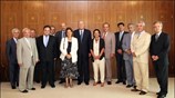 Ο Διοικητής της Τράπεζας της Ελλάδος Νικόλαος Γκαργκάνας παρέθεσε γεύμα εργασίας στα ...