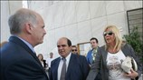 Ο πρόεδρος του ΠΑΣΟΚ Γιώργος Παπανδρέου (Α) και  Δήμητρα Λιάνη (Δ), ...