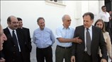 O Κώστας Λαλιώτης, ο Γραμματέας του ΠΑΣΟΚ Νίκος Αθανασάκης, ο Κώστας Σκανδαλίδης ...