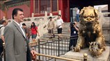 Επίσκεψη του υφυπουργού αθλητισμού Γιώργου Ορφανού στην απαγορευμένη πόλη, στα πλαίσια της ...