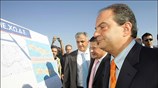 Ο πρωθυπουργός Κώστας Καραμανλής επισκέφθηκε  το οδικό έργο του καθέτου άξονα ...