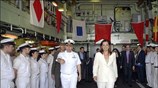 Η υπουργός Εξωτερικών Ντόρα Μπακογιάννη επισκέφθηκε τη "Φρεγάτα Ύδρα", η οποία συμμετέχει ...