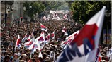 Απεργιακές διαδηλώσεις στο κέντρο της Αθήνας