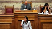 Βουλή: Ενταση Χρ. Μαρκογιαννάκη - ΣΥΡΙΖΑ