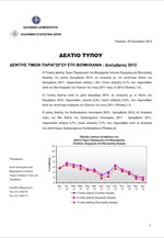 ΕΛΣΤΑΤ: Δείκτης Τιμών Παραγωγού στη Βιομηχανία (Δεκέμβριος 2012)