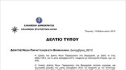 ΕΛΣΤΑΤ: Δείκτης Νέων Παραγγελιών στη Βιομηχανία (Δεκέμβριος 2012)